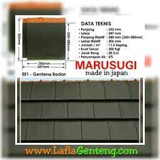 Gambar & tabel harga genteng keramik mei 2021. Jual Genteng Keramik Flat Marusugi Matahari Antar Benua Bogor Jawa Barat Indotrading