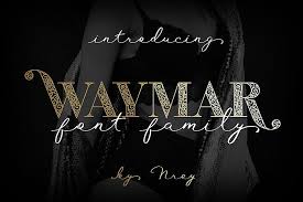 Каллиграфические и скриптовые шрифты с кириллицей. Waymar Family 227754 Regular Font Bundles Font Bundles Script Logo Elegant Invitations