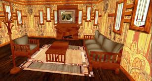 Characteristics of mission style furniture Second Life Marketplace Oak Carmel Craftsman Living Room