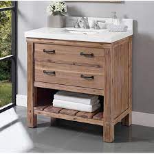 Collection by verity jayne (kitchen designer) • last updated 2 days ago. The Water Closet Fairmont Designs Canada 1507 Vh36 Napa 36 Open Shelf Vanity Small Bathroom Vanities Rustic Bathroom Shelves Rustic Bathroom Vanities