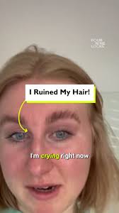 I ruined my hair and I can't stop crying 😭