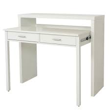 Schreibtisch konsole schreibtische amp konsolen maisons du monde wayampi konsole mit 2 schubladen aus schwarzem metall und massivem mangoholz 299 00 zu meiner wunsch heine home. Konsolentisch Schreibtisch Kombination Von Woodman In Weiss
