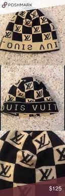 Supreme lv beanies winter hats knitted. Louis Vuitton Damier Monogram Beanie Hat Cap Gucci Wool Hat Louis Vuitton Louis Vuitton Hat
