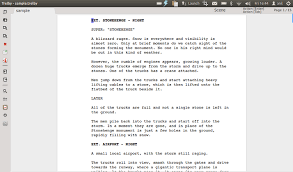Trelby A Free Software For Screenwriting Script Writing Freewriting Screenwriting Software Screenwriting