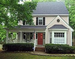 Give Your Opinion On Exterior House Color Bm Winds Breath Home Decorating Design Forum Gardenweb Exterior House Color Red Door House Tan House