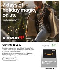 All my starbucks gift cards from verizon up have been numbers for both the cards and. Expired Verizon Up 7 Days Of Christmas Freebies 5 Amazon Doctor Of Credit