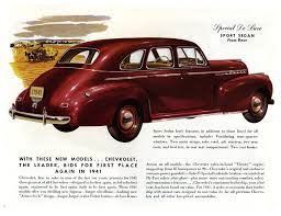 Pin By Roberto Garcia On Chevrolet 1941 Chevrolet Sports Sedan Car Ads