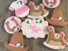 Baby Shower Cookies Cowgirl Baby Shower Theme Cowgirl Baby Showers Baby Shower Cakes Girl