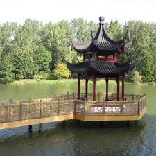 Teepavillon, laubengang und hochzeitspavillon im chinesischen garten weißensee im thüringischen landkreis sömmerda. Chinesischer Garten Weissensee Wittig Rietig Gmbh