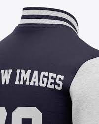 Download Men S Heather Varsity Jacket Mockup Back Half Side View In Apparel Mockups On Yellow Images Object Mockups