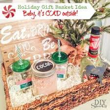 Holiday Gift Basket Idea With Free Printables Holiday Gift Baskets Christmas Crafts For Gifts Essential Oil Gift Basket