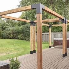 Wow Does That Make A Statement Handcraftedbychrispalmer Thanks For Sharing Your 6x6 Build With Our Brackets We Shoul Outdoor Pergola Backyard Pergola