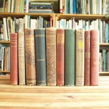 Collection Of Ten Antique Novels Bound In Decorative Bindings Some Have Gilt Decoration And Titles Some With Illustrated Covers Antique Books List Antiques