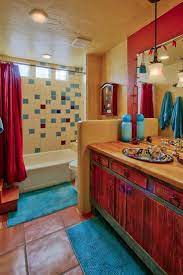 Discover inspiration for your southwestern bathroom remodel, including colors, storage, layouts and organization. Southwest Bathrooms Kid Bathroom Decor Southwestern Decorating Top Bathroom Design