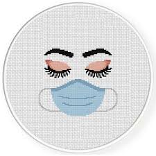 Pouring wine cross stitch pattern. Mask Cross Stitch Pattern Novocom Top