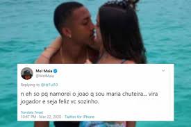 Será que vamos suportar a saudade? Mel Maia Se Envolve Em Polemica Com Internauta Sobre Fim De Namoro Com Jogador Joao Pedro Fofocas E Famosos