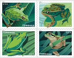 Usps Frogs One Book Of 20 Forever Stamps Usa Stamps Forever Stamps Usps Stamps