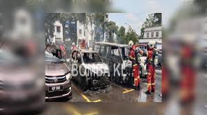 Bak pinang dianduh, putus tali dia berdiri. Berputih Mata Enam Kenderaan Musnah Terbakar