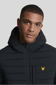 Lyle & Scott gewatteerde winterjas donkerblauw