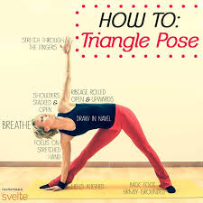 Triangle Yoga Pose Triangle Pose Yoga Poses Basic Yoga