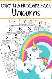 Color The Numbers Unicorn Printable Pack 2 Preschool Learning Activities Preschool Workbooks Preschool Learning