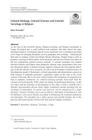A cover letter is a formal letter that complements a resume or other. Pdf Colonial Ideology Colonial Sciences And Colonial Sociology In Belgium