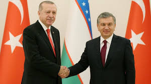 Cumhurbaşkanı Erdoğan, Özbek mevkidaşı Mirziyoyev ile görüştü