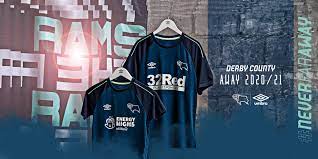 Zum verkauf steht ein dunkelblaues funktionsshirt (derby star) in der größe 140. Derby County 2020 21 Away Kit Revealed Blog Derby County