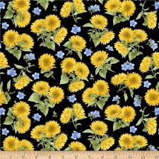 Designed By Jane Shasky For Henry Glass Co This Cotton Print Fabric Is Perfect For Quilting Apparel And Home Decor Sunflower Garden Garden Quilt Sunflower