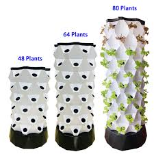 Pineappletower Home Grow System Hydroponics 80 Holes Stintop
