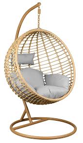 Deux exemples de fauteuil suspendu en palette. Fauteuil Suspendu Rond En Polyresine Et Acier Aubry Gaspard Leroy Merlin