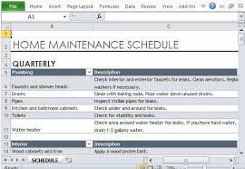 Home Maintenance Schedule Maker Template For Excel Schedule Maker Home Maintenance Schedule Home Maintenance