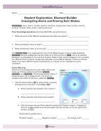 Element builder gizmo assessment answers. Gizmo Lab Bohr Models 2014