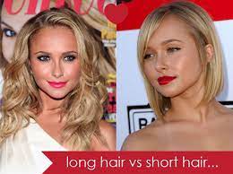 Long Hair Vs Short Hair Hayden Panettiere Shows A Good Example Of The Lengths And Styles I Like Now I Have 3 Long Hair Styles Short Hair Styles Hair Romance