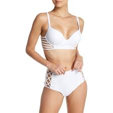 Marilyn Monroe Swim Caged Detail 2 Piece Swimsuit 29 Liked On Polyvore Featuring Swimwear Bikinis High Wais Bikinis Women Swimsuits Cover Up Bikini Tops