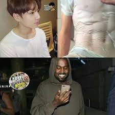 Army Has Pieced Together Enough Pics For Us To Have A Good Idea Of What He Looks Like Shirtless Tbh Jungkook Abs Bts Boys Jungkook