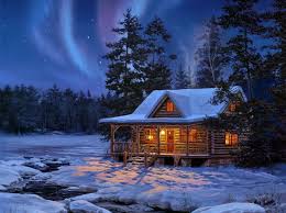 Hd A Small Cottage In The Snowy Woods Wallpaper Download Free 71754 Winter Cabin Cabins In The Woods Snow Cabin