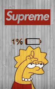 A desktop wallpaper is highly customizable, and you can give yours a personal touch by adding your images (including your photos from a camera) or download beautiful pictures from the internet. Simpson Themed Supreme Wallpaper Cartoon Wallpaper Iphone Lisa Simpson Supreme Wallpaper