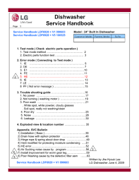 Check spelling or type a new query. Dishwasher Service Handbook Manualzz