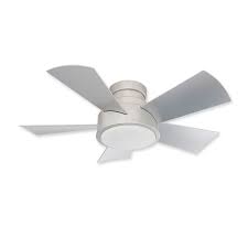 Damp rated flush mount fans can only be installed in covered locations that are not exposed to rain. 38 Modern Forms Vox Flush Mounted Fh W1802 38l Tt Led Outdoor Low Profile Ceiling Fan Titanium Silver
