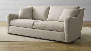 Verano Petite Sofa Canvas Sofa Petite Sofa Crate Barrel Living Room