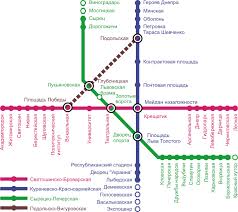 Дізнайтеся вчасно про новини київського метро. Karta Metro Kieva Chema Kievskogo Metropolitena