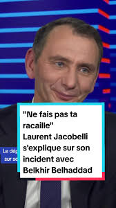 Laurent Jacobelli revient sur son incident avec le député Renaissance  Belkhir Belhaddad et sur le terme de "racaille" qu'il explique. 👉Le député  du Rassemblement national est l'invité de Clément Meric ...