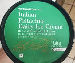 More images for pistachio ice cream woolworths » Extremely Creamy Italian Pistachio Ice Cream 1l Woolworths 1l 650g