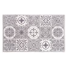Tapis De Bain En Coton Motifs Carreaux De Ciment 50x80 Floris Tapis De Bain Carreaux De Ciment Salle De Bain Carreau De Ciment