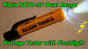 You can get one which is discriminating enough to avoid false readings, but then it will have a very short range. Klein New Ncvt 3p Dual Range Non Contact Voltage Tester With Flashlight Youtube