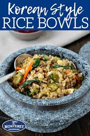 Korean Rice Bowls With Turkey And Mushrooms Stuffed Mushrooms Mushroom Recipes Healthy Korean Rice Bowl