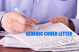 The best cover letter sample for your job application. Generic Cover Letter Best Job Interview Com