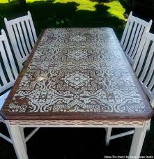 Lisboa Tile Stencil Stencil Furniture Painted Furniture Furniture Makeover