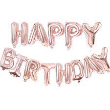 Check spelling or type a new query. Party Propz Rose Gold Happy Birthday Letter Balloons Foil For Unicorn Princess Photo Booth 1st Girls Room Wife Women Baloons Letters Words Banner Decorations Party Supplies Celebrations Amazon In Toys
